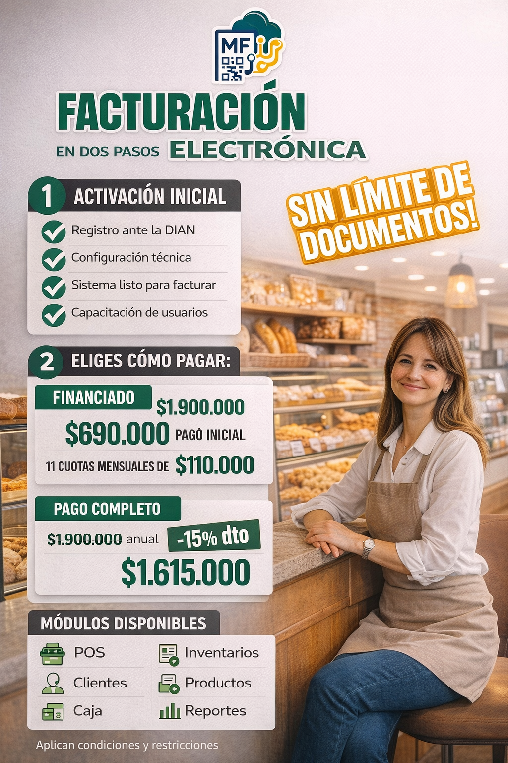 Flyer promocional de MiFactura